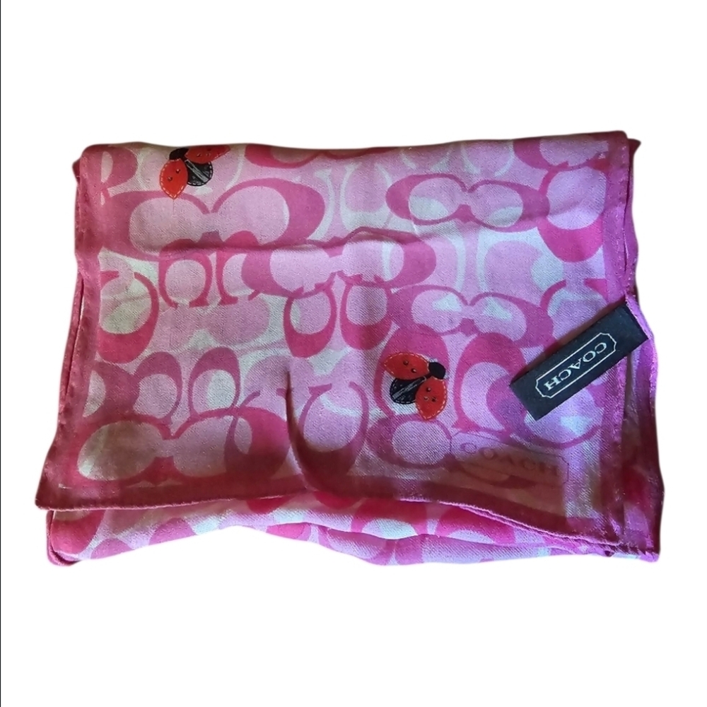 Coach PINK Ladybug Scarf!